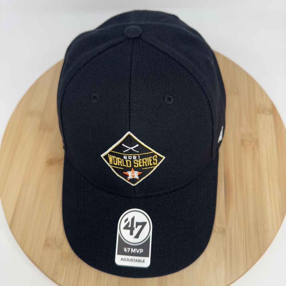 Houston‎ Astros Hat Cap Strap Back Mens Black MLB Baseball 2021 World Series '47 - Picture 6 of 8